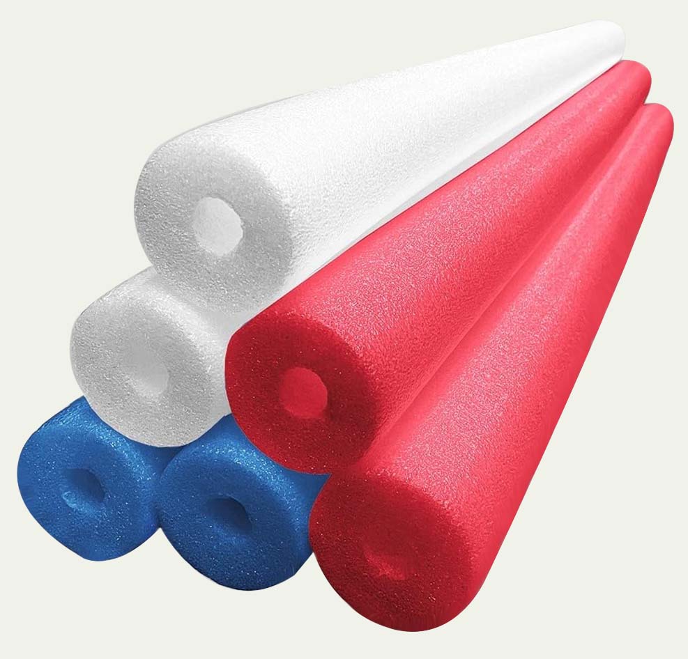 Pack of 12 multicolor Pool Noodles with 4 Noddles Connectors